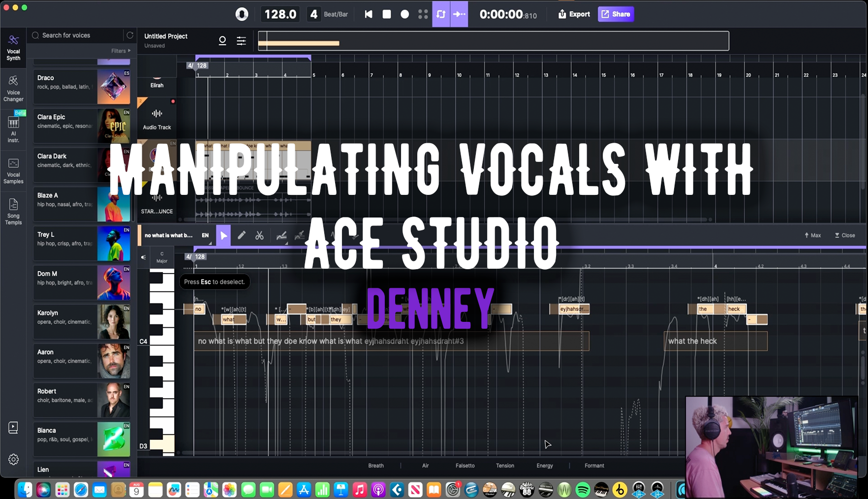 Manipulating Vocals With Ace Studio