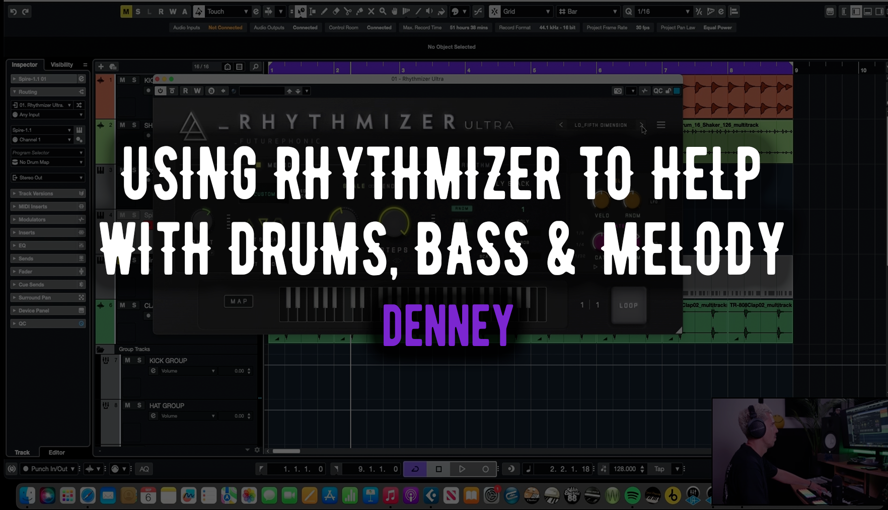 Using Rhythmizer on Drums, Bass & Melody